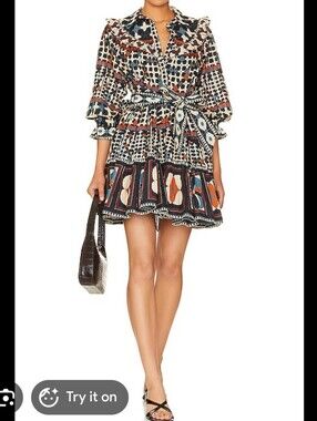Cleobella- Lotte Mini Dress in Deco